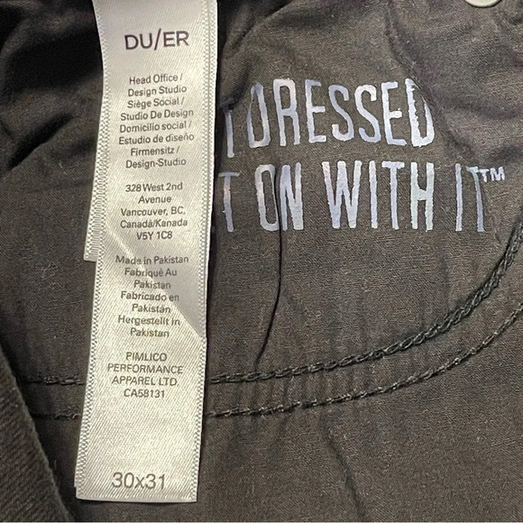 DUER NWOT Performance Denim High Rise Skinny in Black - Picture 11 of 15